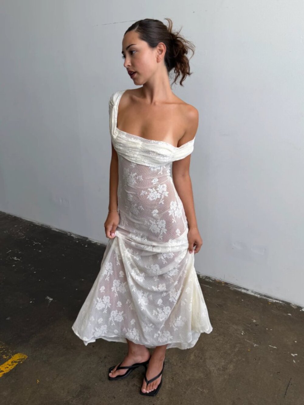 maem disko - Carlotta Lace Maxi Dress